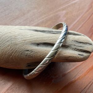 Silver cuff bracelet